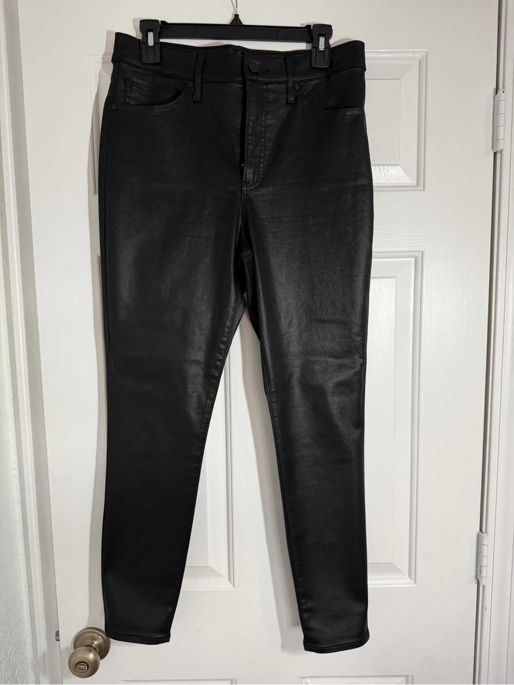 Express Black Coated Skinny Jeans
